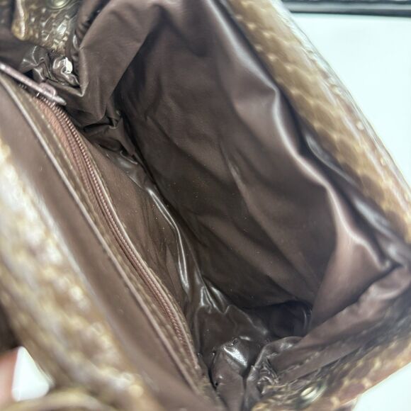 Vintage Brown Structured Top Handle Small Purse - Picture 7 of 7